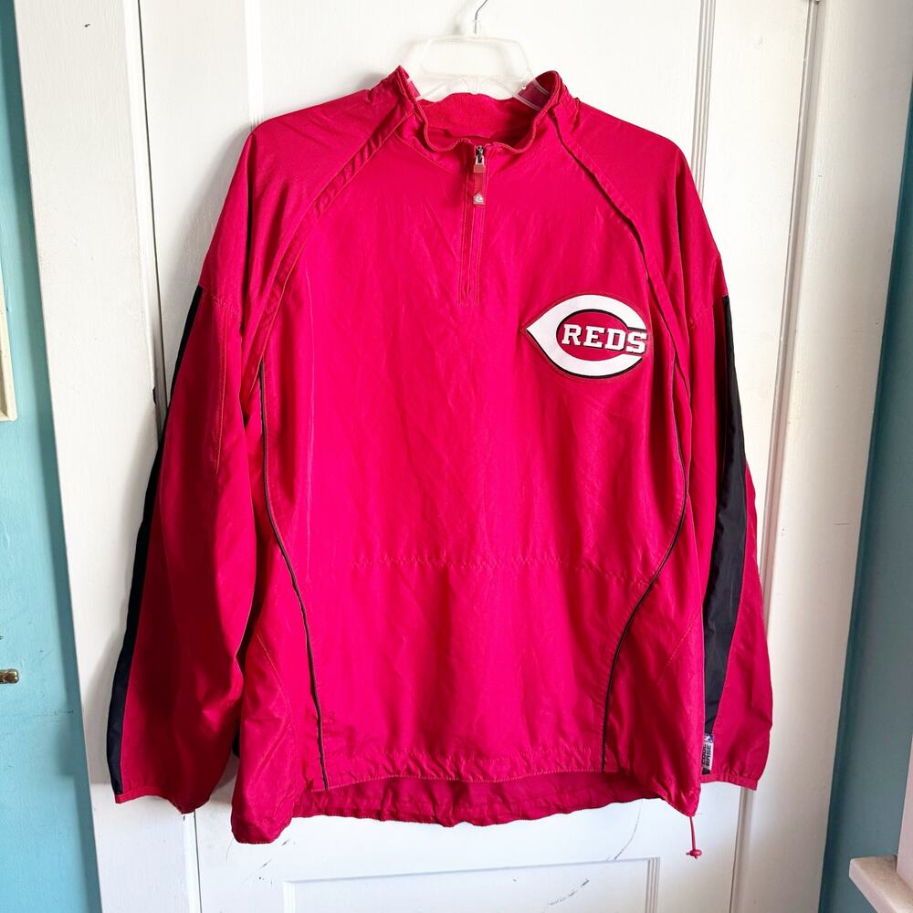 Cincinnati Reds MLB Cool Base Spring ‘08 Jacket Windbreaker Funnel Neck 2XL